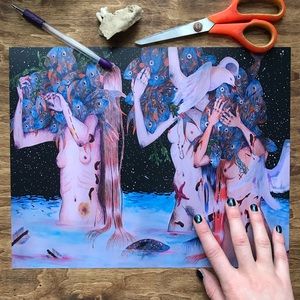 ‘The Fish Gatherers’ 11 x 14 inch print